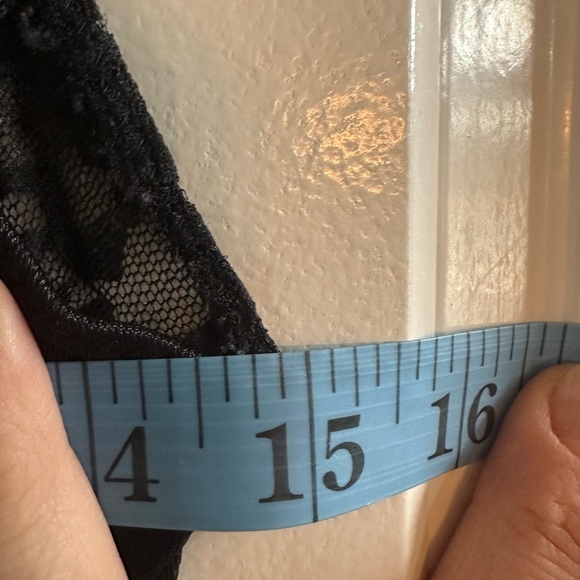 Vintage Black Lace Maxi Satin Like Slip Dress Size Small - Picture 8 of 14